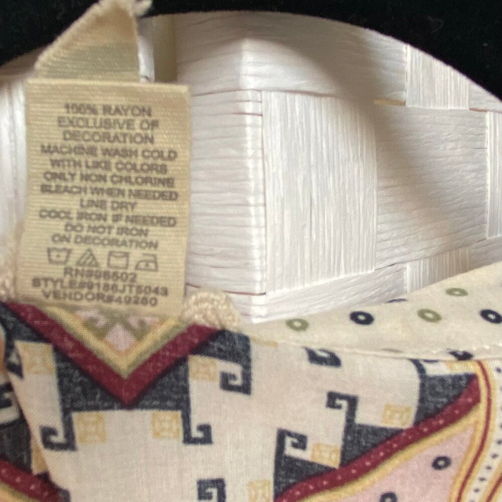 Gimmicks by BKE Beaded BoHo Blouse Top Size XL - Picture 5 of 5